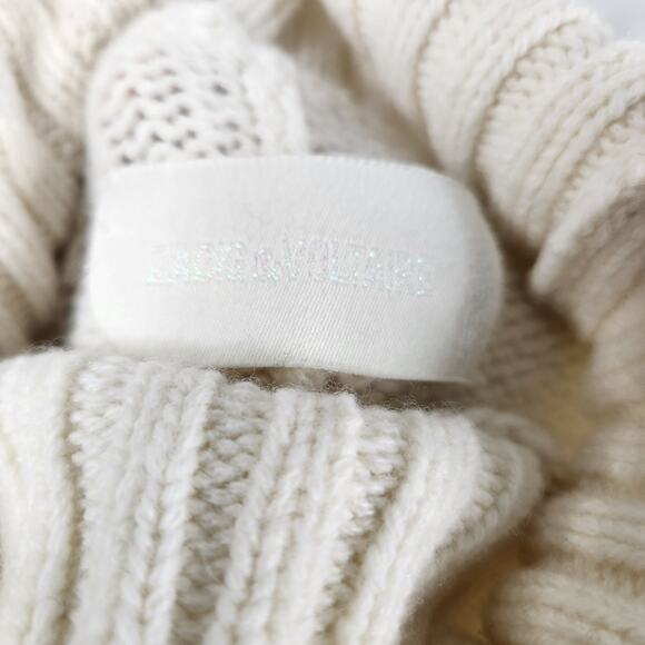 Zadig & Voltaire Alma Rock & Roll Turtleneck Sweater Size Large 100% Wool Knit - Picture 4 of 16